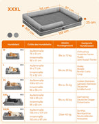 Orthopedisch hondenbed – zachte vulling – lichtgrijs