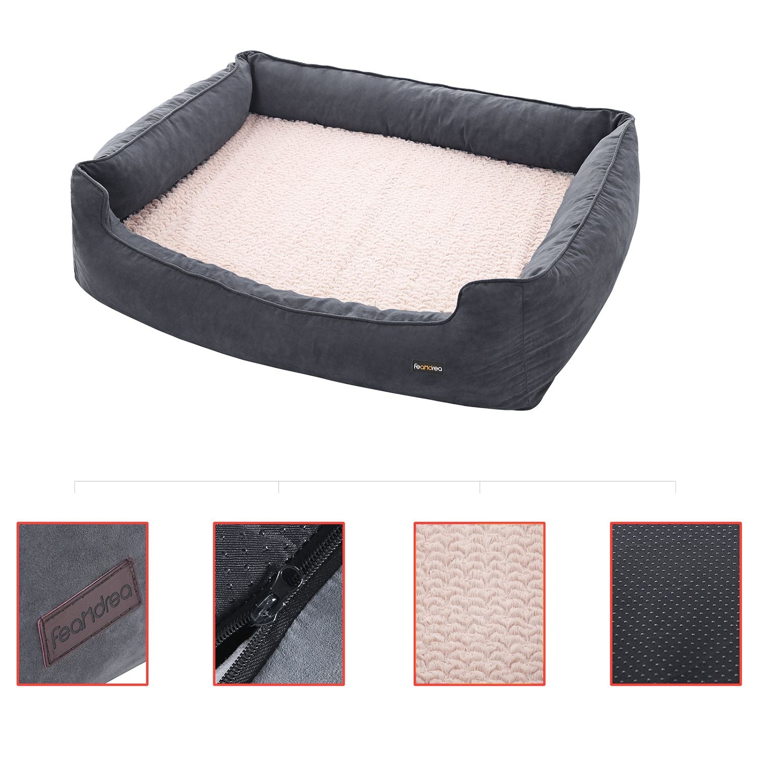 Orthopedisch hondenbed – Traagschuim – Zwart