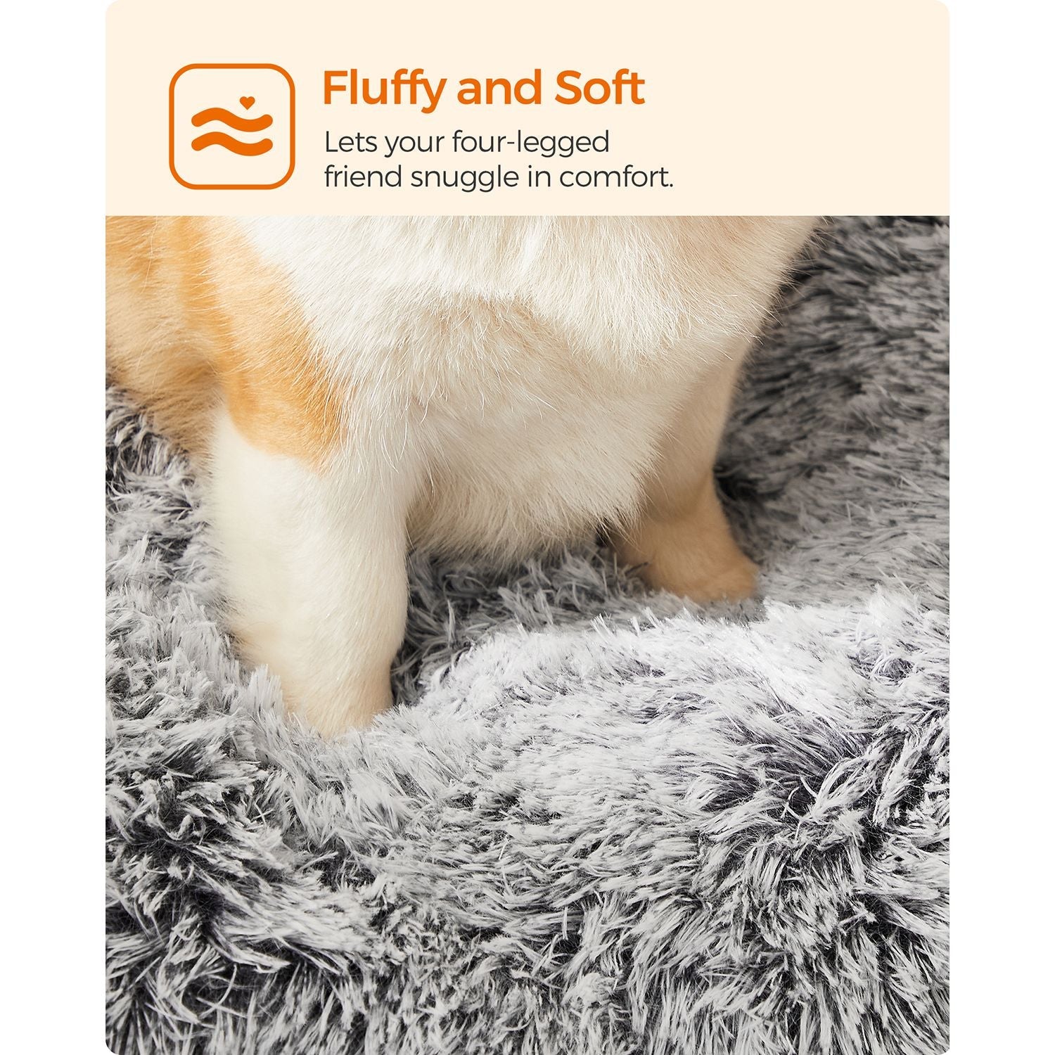 Hondenmand – Zacht en comfortabel – Lichtgrijs