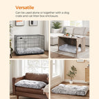 Hondenbed – Donzige hondenmat – 122 x 74 cm – Lichtgrijs
