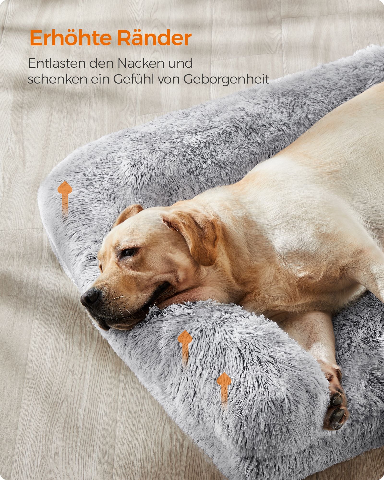Hondenkussen XXL – Afneembaar en Wasbaar – Ombregrijs