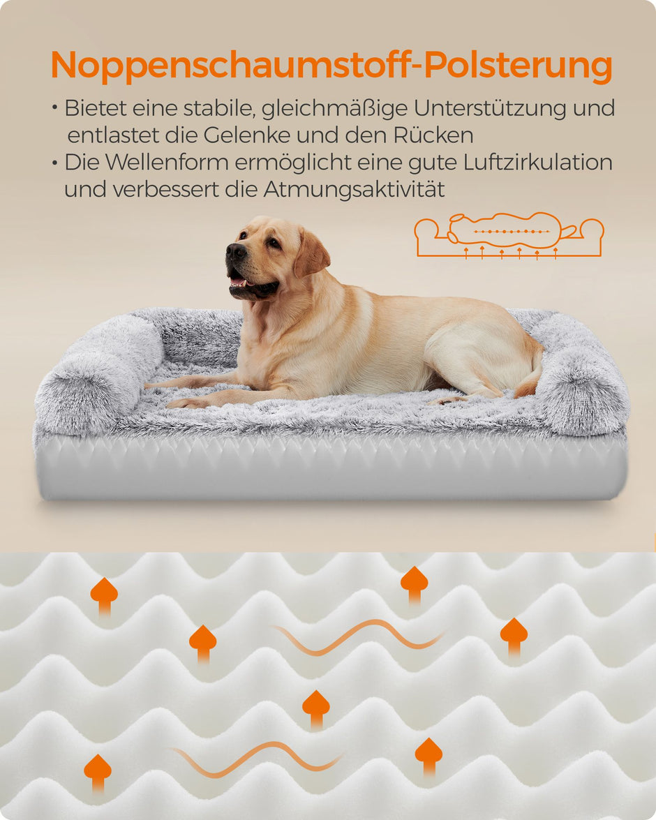 Hondenkussen XXL – Afneembaar en Wasbaar – Ombregrijs