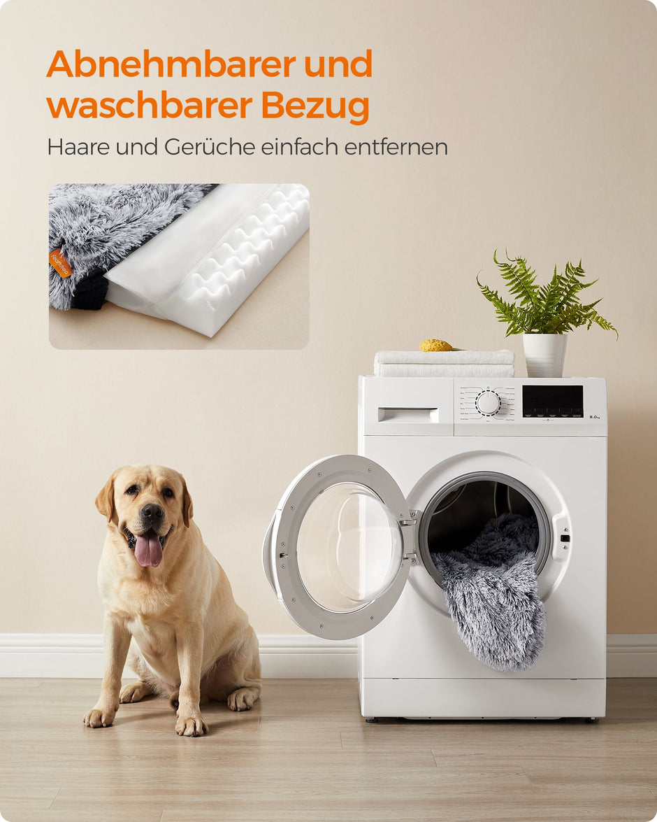 Hondenkussen XXL – Afneembaar en Wasbaar – Ombregrijs