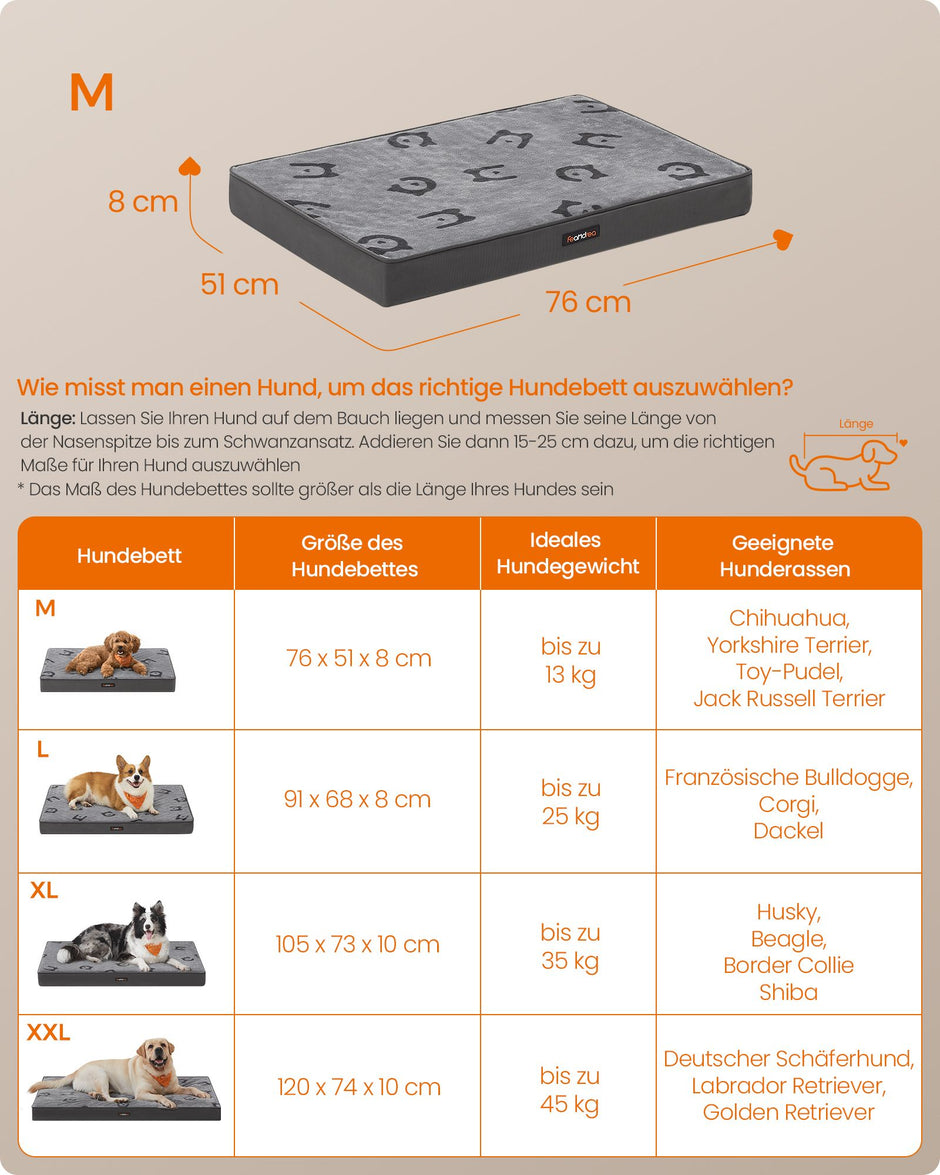 Orthopedisch Hondenbed – Comfortabel en stijlvol – Duifgrijs