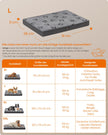 Orthopedisch Hondenbed – Comfortabel Flanel – Duifgrijs