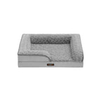 Orthopedisch Hondenbed – Pluche Hoes – Duifgrijs