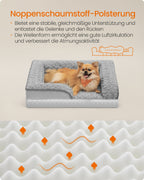 Orthopedisch Hondenbed – Pluche Hoes – Duifgrijs