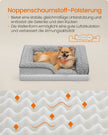 Orthopedisch Hondenbed – Pluche Hoes – Duifgrijs