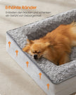 Orthopedisch Hondenbed – Pluche Hoes – Duifgrijs