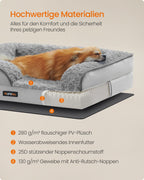 Orthopedisch Hondenbed – Pluche Hoes – Duifgrijs