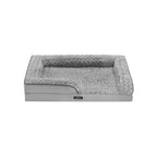 Orthopedisch Hondenbed – Pluche Hoes – Duifgrijs
