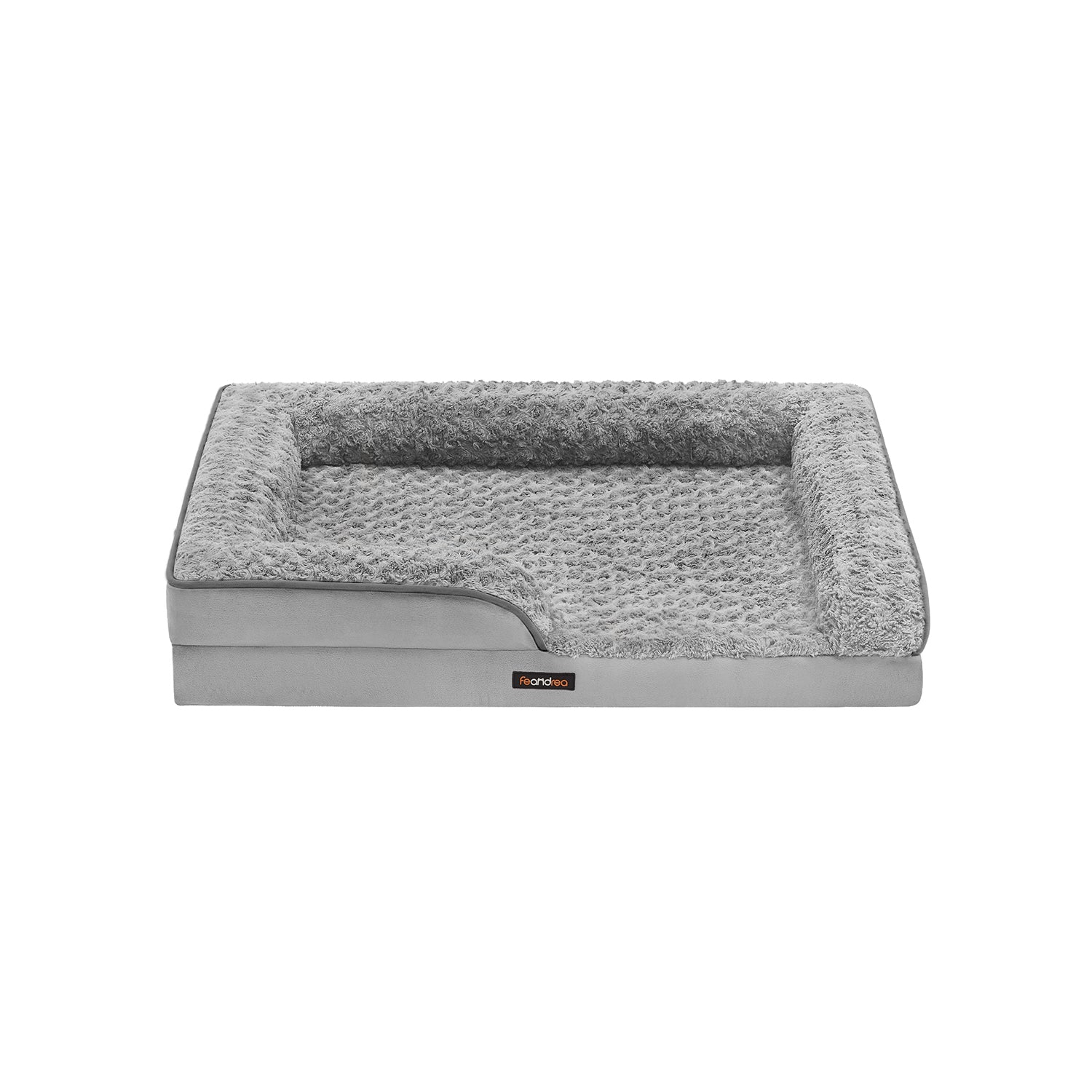 Orthopedisch Hondenbed – Pluche Hoes – Duifgrijs