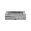 Orthopedisch Hondenbed – Pluche Hoes – Duifgrijs