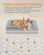 Orthopedisch Hondenbed – Pluche Hoes – Duifgrijs