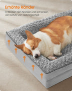 Orthopedisch Hondenbed – Pluche Hoes – Duifgrijs