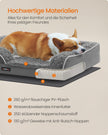 Orthopedisch hondenbed – Pluche hoes – Leigrijs