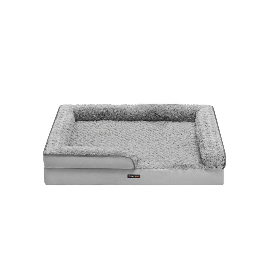 Orthopedisch Hondenbed – Pluchen Hoes – Duifgrijs