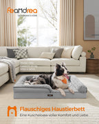 Orthopedisch Hondenbed – Pluchen Hoes – Duifgrijs