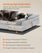 Orthopedisch Hondenbed – Pluchen Hoes – Duifgrijs