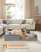 Orthopedisch Hondenbed – Groot Formaat – Duifgrijs