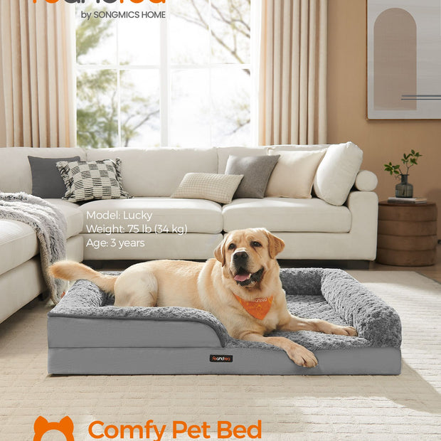 Orthopedisch Hondenbed – Groot Formaat – Duifgrijs