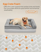 Orthopedisch Hondenbed – Groot Formaat – Duifgrijs