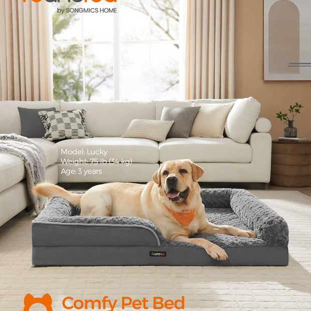 Orthopedisch Hondenbed – Groot Formaat – Leisteengrijs