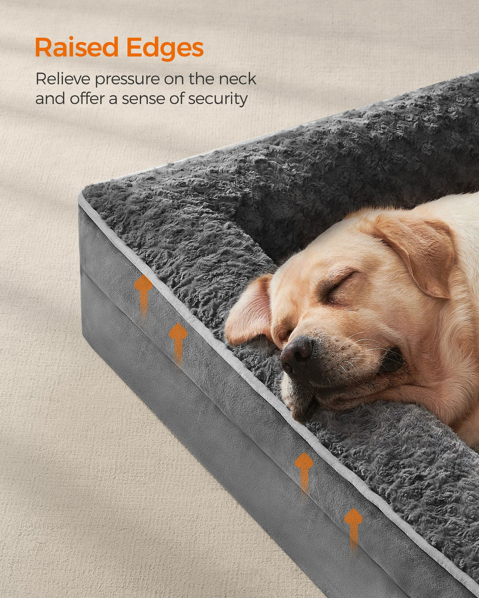 Orthopedisch Hondenbed – Groot Formaat – Leisteengrijs