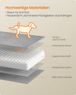 Orthopedisch Hondenbed - 112 x 81 cm - Verhoogde Rand - Wasbare Hoes - Grijs
