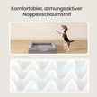Orthopedisch Hondenbed - Maat L - Verhoogde Rand - Wasbare Hoes - Lichtgrijs