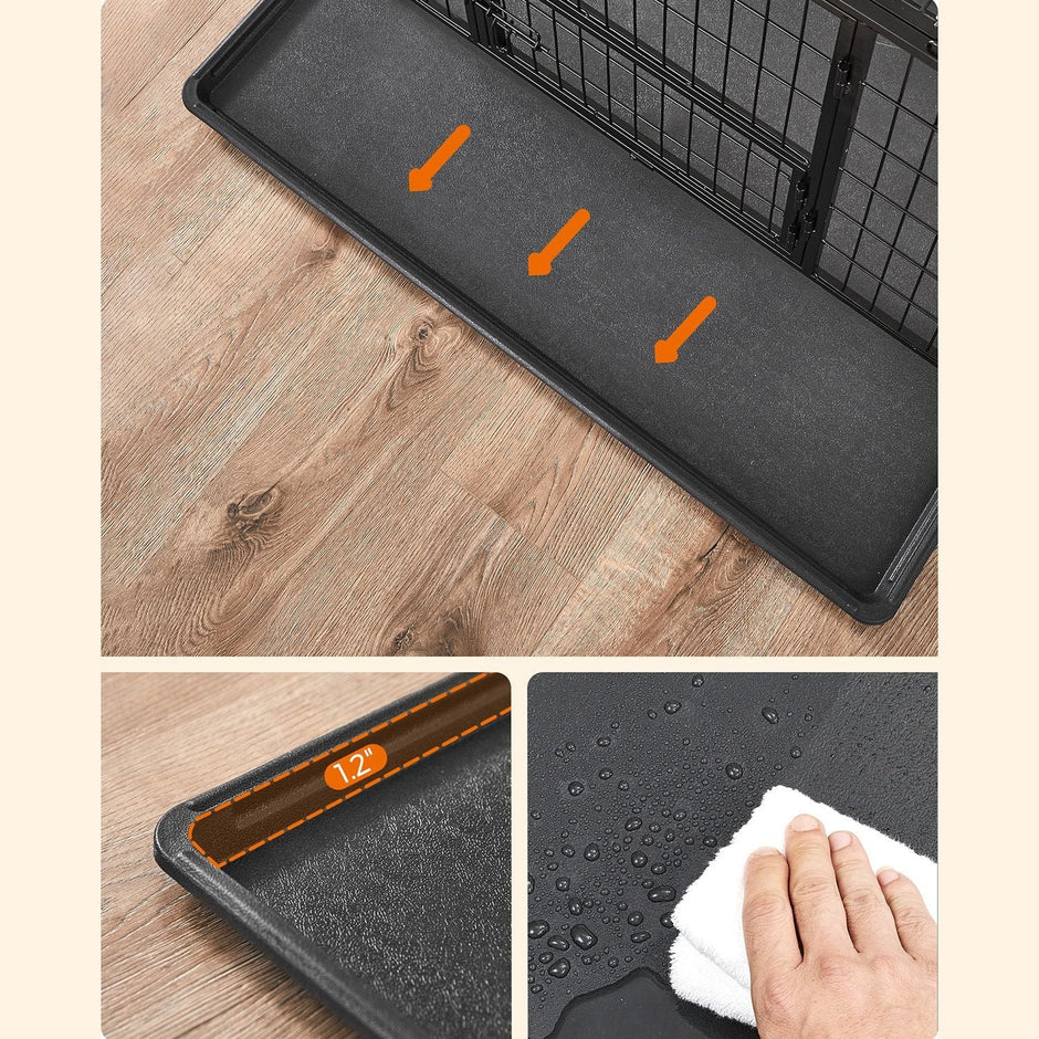 Hondenkooi – Duurzaam en veilig – Staal – Zwart