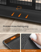 Hondenkooi – Staal – Zware uitvoering – inktzwart