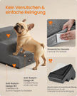 Hondentrap - Met Antislip Treden - Voor Kleine Honden - Loodgrijs - 46 x 40 x 33 cm