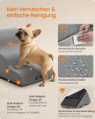Hondentrap – 3 Treden – Schuim – Waterdicht en Antislip – Duifgrijs