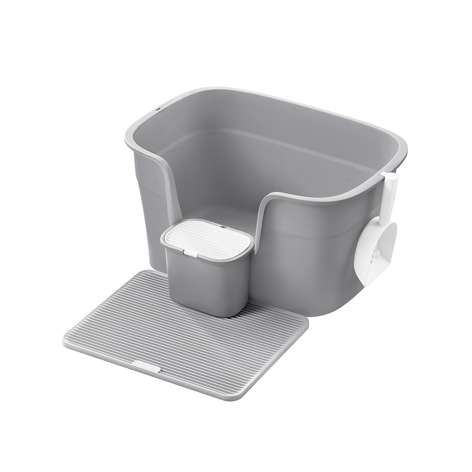 Kattenbak – Hoge Zijwanden – Duifgrijs