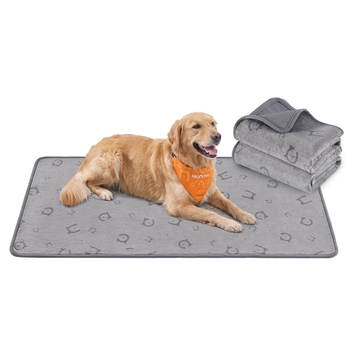 Wasbare Puppy Trainingsmatten – Set van 2 – Waterdicht en Antislip – 100 x 70 cm – Grijs