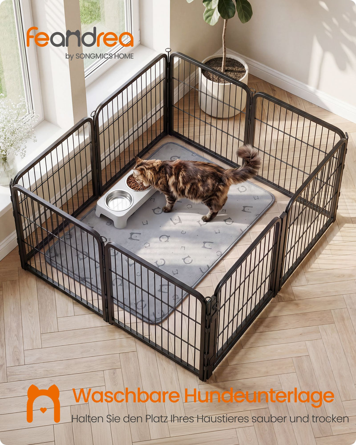 Wasbare Puppy Trainingsmatten – Set van 2 – Waterdicht en Antislip – 100 x 70 cm – Grijs