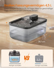 Kattenfontein - 4,5 Liter - Fluisterstil - 3 Filters - Zwart