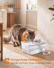 Kattenfontein - 4,5 Liter - Fluisterstil - 3 Filters - Wolkenwit