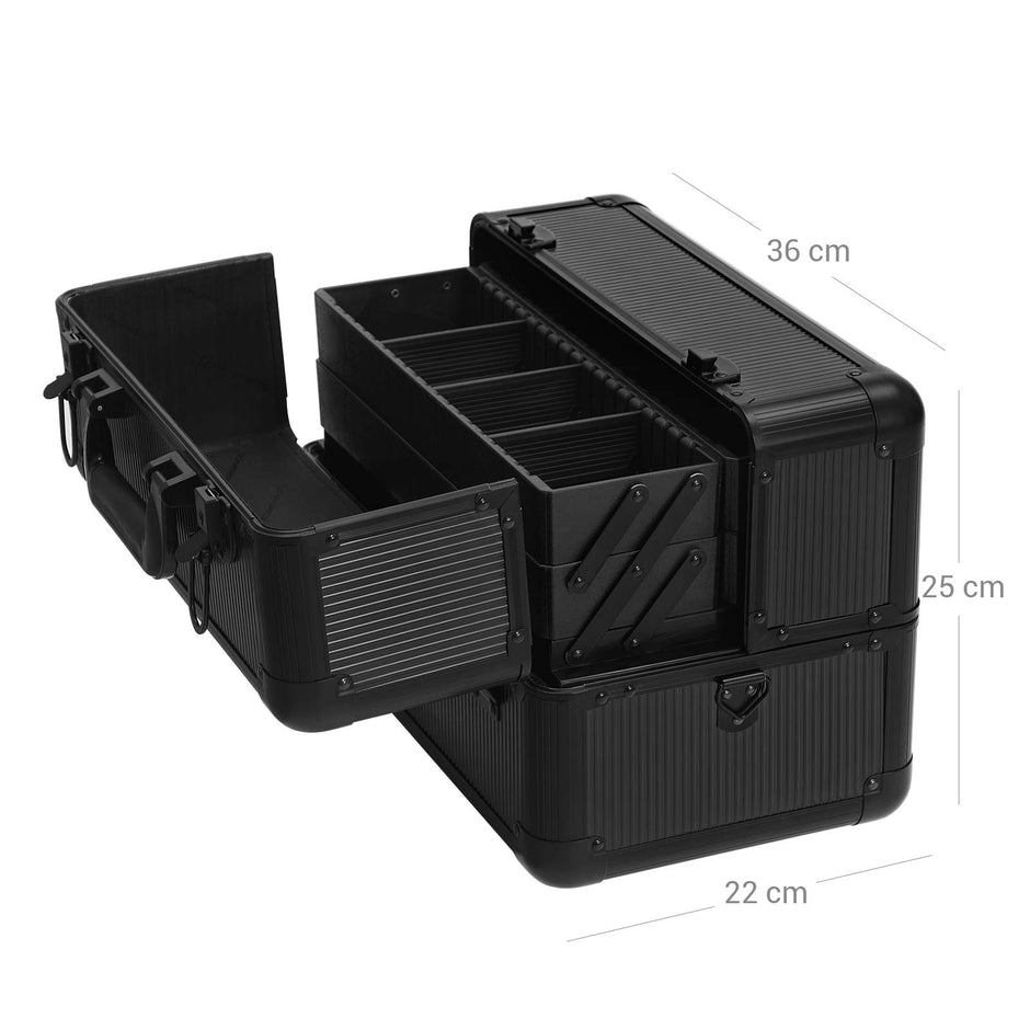 Make-up etui – professioneel – zwart