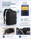 Handbagage Rugzak – 20 L – Laptopvak 14 Inch – Cijferslot – Zwart