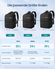 Handbagage Rugzak – 20 L – Laptopvak 14 Inch – Cijferslot – Zwart