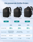 Handbagage Rugzak – 24 L – Laptopvak 17,3 Inch – Cijferslot – Zwart