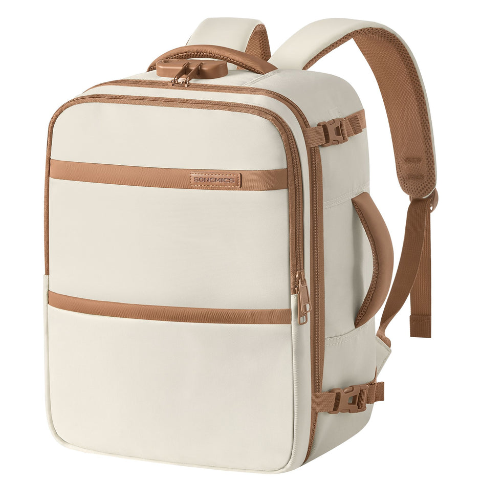 Handbagage Rugzak – 24 L – Laptopvak 17,3 Inch – Cijferslot – Wit