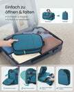 Opvouwbare Sporttas 50 L – Met Schoenenvak en Natvak – Weekendtas – Blauw