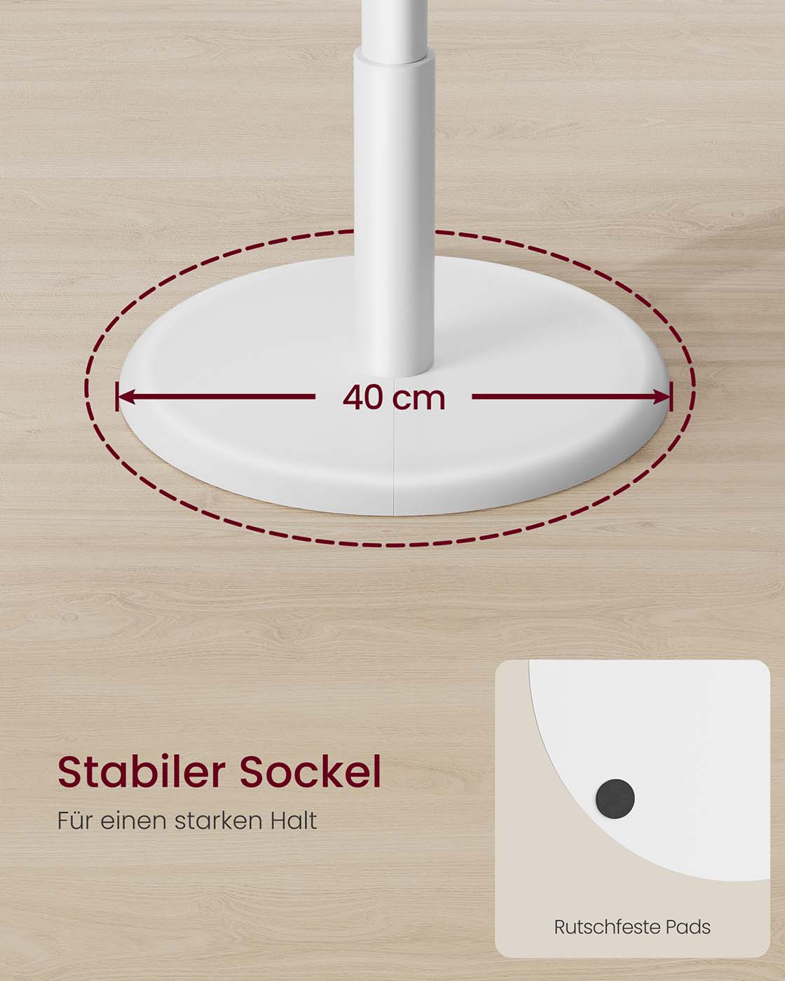 Garderobekast met haken – Wolkenwit – 40 kg draagvermogen – 3 planken