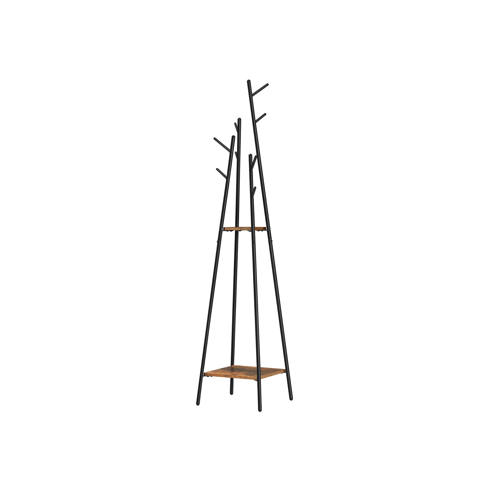 Kapstok – industriële stijl – vintage bruin-zwart