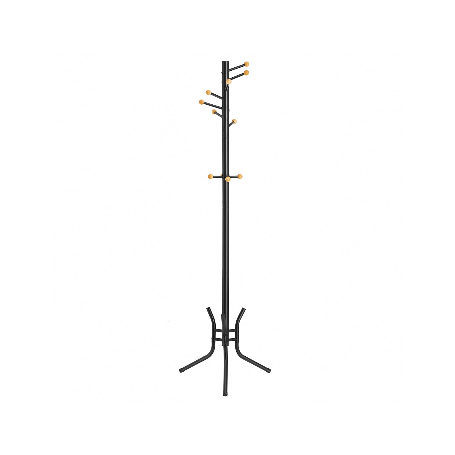 Kledingrek – 11 haken – Afgeronde haken – Tot 30 kg draagvermogen – Klassiek design