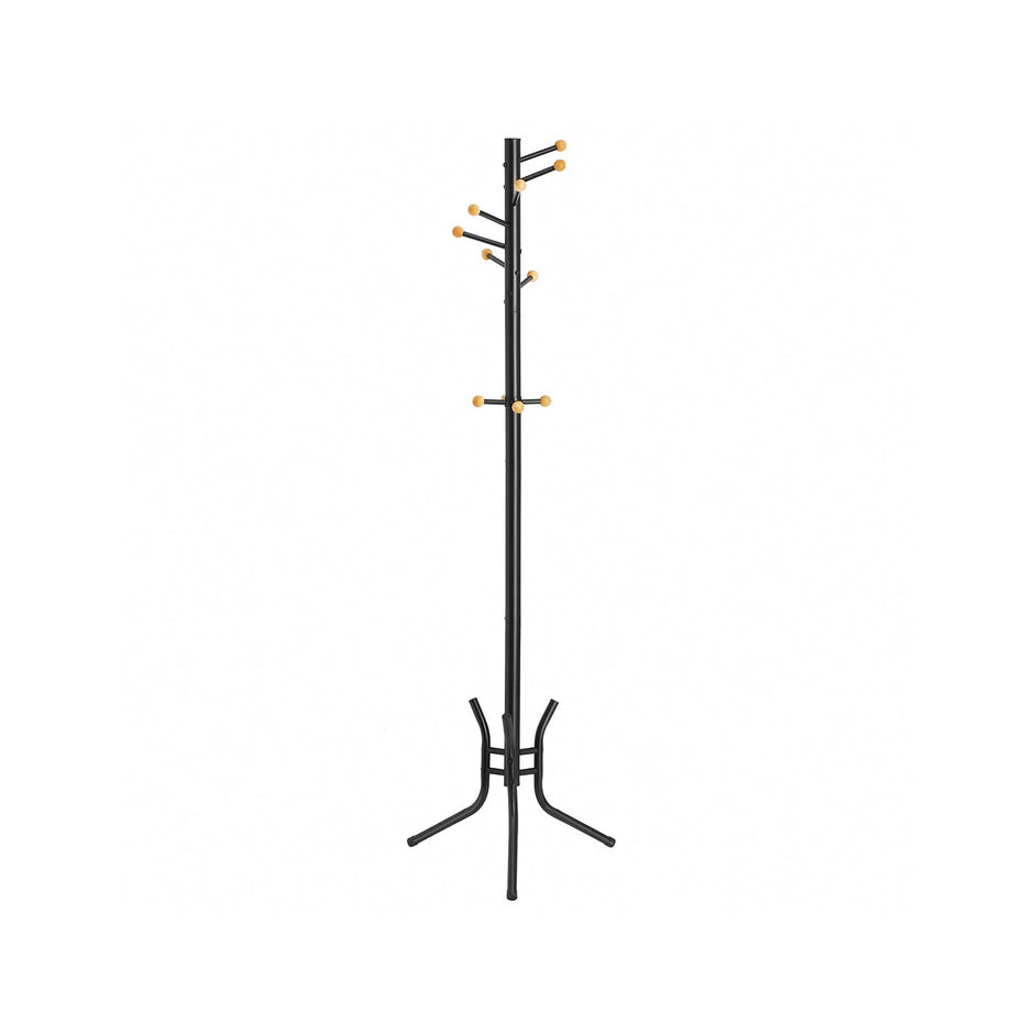 Kledingrek – 11 haken – Afgeronde haken – Tot 30 kg draagvermogen – Klassiek design