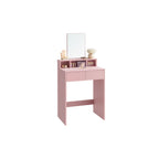 Kaptafel Met Spiegel En 2 Lades Pastelroze